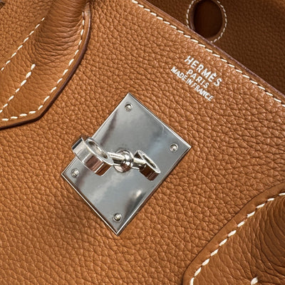 HERMES 爱马仕 Birkin 30 Birkin 30 包，手提袋，多哥，金，棕色，棕色，银色硬件