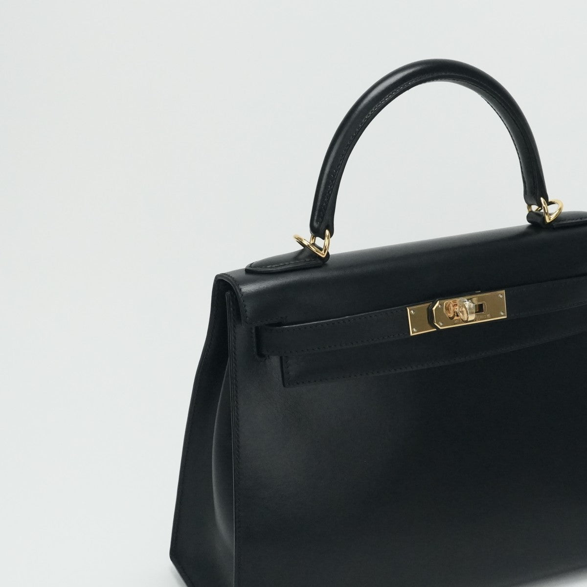 エルメス HERMES ケリー28 ケリー 28 バッグ トートバッグ ショルダーバッグ ボックスカーフ ノワール ブラック 黒 ゴールド金具