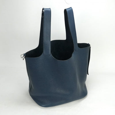 HERMES HERMES Picotin lock TGM Picotin lock TGM Picotin Tote bag Toryon Clemence blue silver hardware