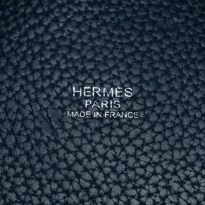 HERMES 爱马仕 Picotin lock TGM Picotin lock TGM Picotin 手提袋Toryon Clemence Blue Silver Hardware