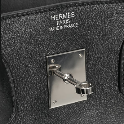 HERMES HERMES Birkin 35 Birkin 35 Bag, Tote Bag, Swift, Noir, Black, Silver Fittings, Vo Swift