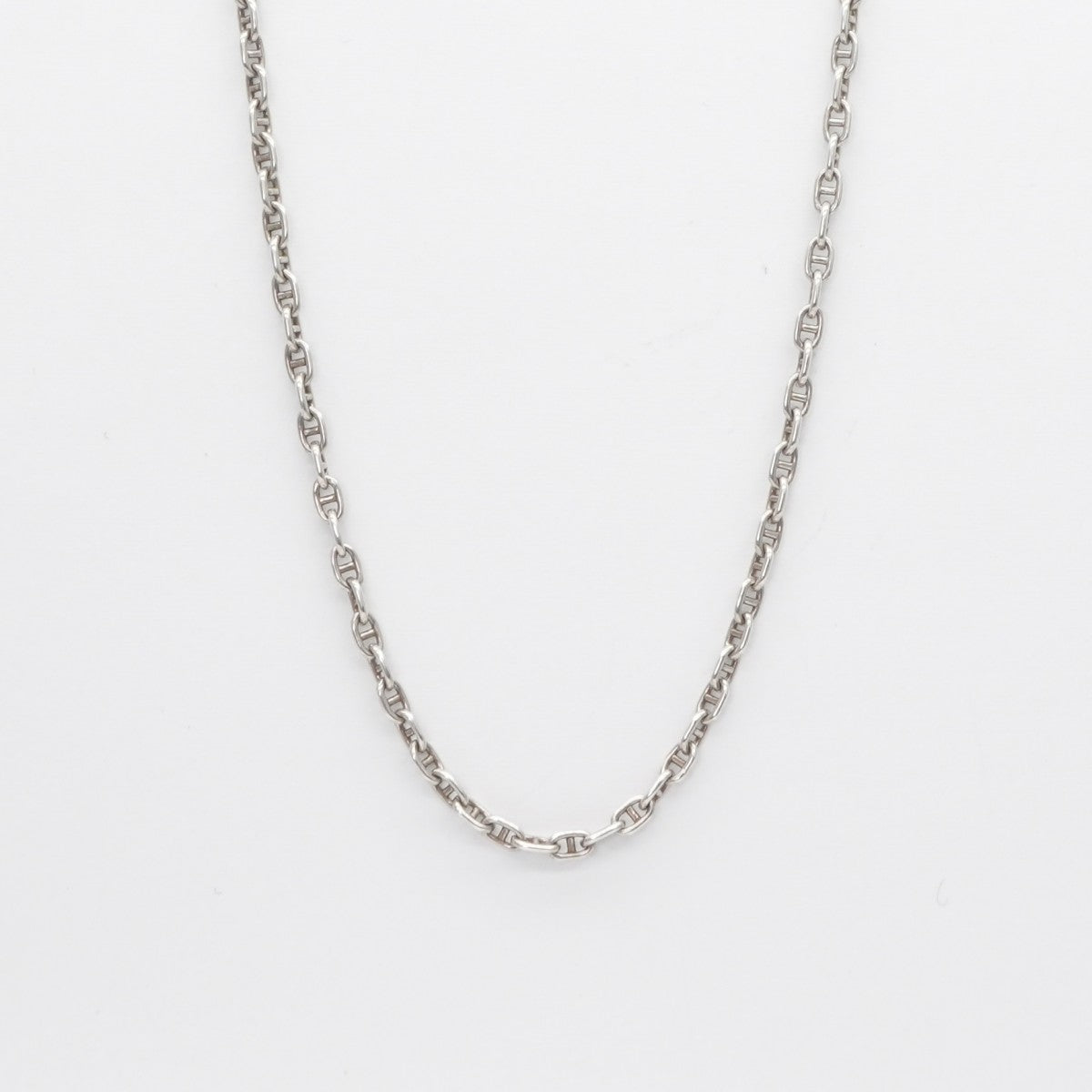 HERMES 헤르메스 세리에 목걸이 펜던트 초커 925 실버 실버 미니Chaine d'Ancre Chaine d'Ancre미니 사슬 d 'ancle ttpm 빈티지 골동품 희귀 희귀