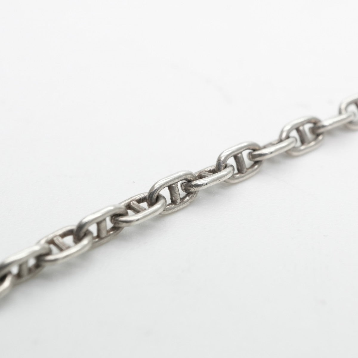 HERMES 헤르메스 세리에 목걸이 펜던트 초커 925 실버 실버 미니Chaine d'Ancre Chaine d'Ancre미니 사슬 d 'ancle ttpm 빈티지 골동품 희귀 희귀
