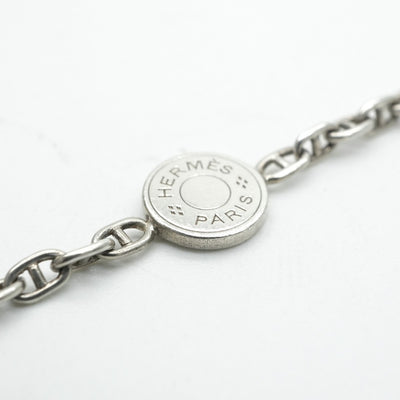 HERMES 헤르메스 세리에 목걸이 펜던트 초커 925 실버 실버 미니Chaine d'Ancre Chaine d'Ancre미니 사슬 d 'ancle ttpm 빈티지 골동품 희귀 희귀