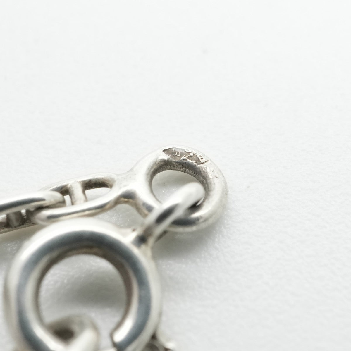 HERMES 헤르메스 세리에 목걸이 펜던트 초커 925 실버 실버 미니Chaine d'Ancre Chaine d'Ancre미니 사슬 d 'ancle ttpm 빈티지 골동품 희귀 희귀