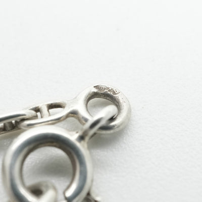 HERMES 헤르메스 세리에 목걸이 펜던트 초커 925 실버 실버 미니Chaine d'Ancre Chaine d'Ancre미니 사슬 d 'ancle ttpm 빈티지 골동품 희귀 희귀