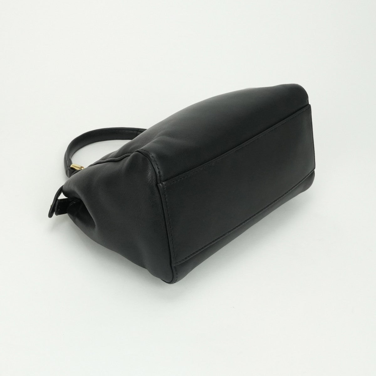 FENDI FENDI Peekaboo small Mini peekaboo Peekaboo mini Bag, Tote Bag, Shoulder Bag, Leather, Black, Black, Gold Hardware, 2-way Handbag