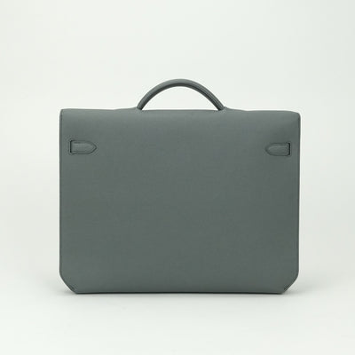 エルメス HERMES ケリーデペッシュ36 ケリーデペッシュ 36 バッグ ビジネスバッグ ブリーフケース エプソン ヴェールアマンド Vert Amande グリーン green シルバー金具 ヴォーエプソン