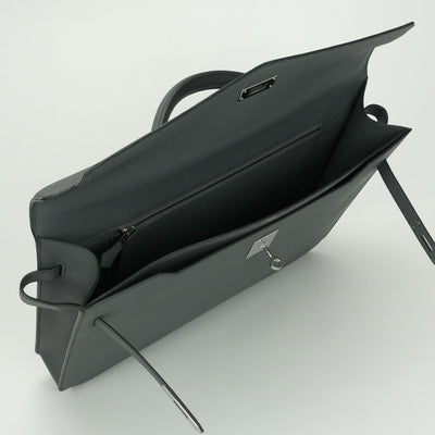 エルメス HERMES ケリーデペッシュ36 ケリーデペッシュ 36 バッグ ビジネスバッグ ブリーフケース エプソン ヴェールアマンド Vert Amande グリーン green シルバー金具 ヴォーエプソン