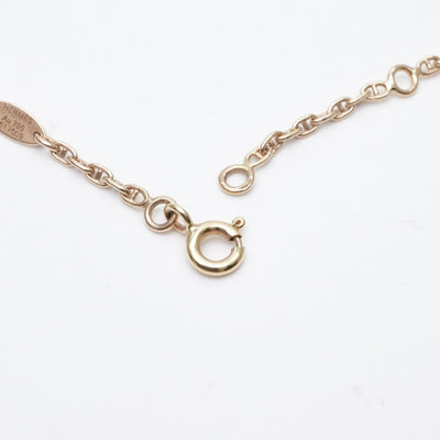 HERMES 헤르메스 Chaine d'Ancre 목걸이 펜던트 초커 AU750 옐로우 골드 골드 하트 빈티지 희귀 골동품