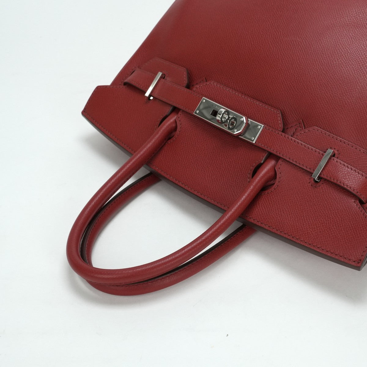 HERMES HERMES Birkin 30 Birkin 30 Bag Tote Bag Epson Rouge Casack Red Red Silver Metal Fittings