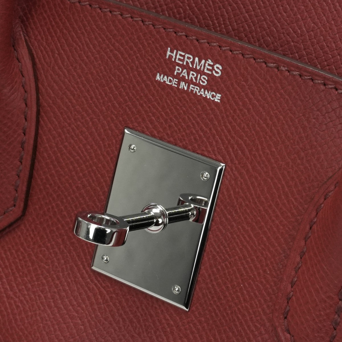 HERMES 爱马仕 Birkin 30 Birkin 30 袋子手提袋Epson Rouge Casack Casack红色银色金属配件