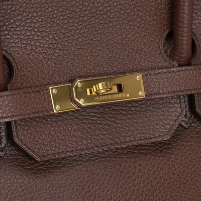 エルメス HERMES バーキン40 バーキン 40 バッグ トートバッグ アルデンヌ マロンフォンセ ブラウン 茶 ゴールド金具