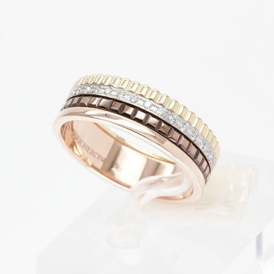 BOUCHERON Boucheron Quatre Classic Ring Small Quatre ring Quatre Classic Ring 750黄金粉红色白色金色黄金棕色黄金黄金白色金色粉红色棕色棕色PVD