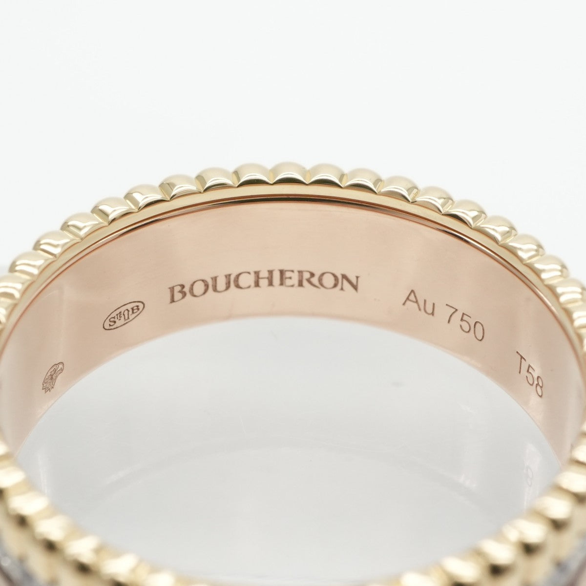 BOUCHERON Boucheron Quatre Classic Ring Small Quatre ring Quatre Classic Ring 750黄金粉红色白色金色黄金棕色黄金黄金白色金色粉红色棕色棕色PVD