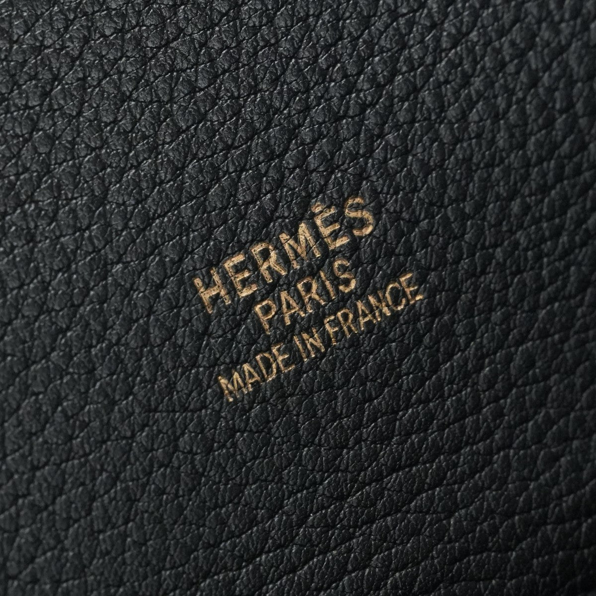 HERMES HERMES Whitebus GM Whitebus GM Bag, tote bag, Ardennes, noir, black, gold fittings