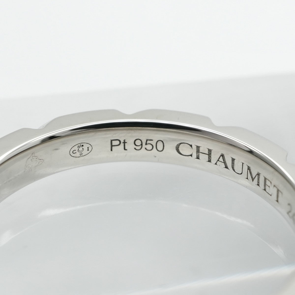 CHAUMET Chaumet Torsade Ring PT950 Silver Diamond Ring Pain Ring Wedding Ring Platinum