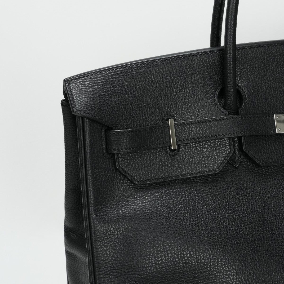 HERMES HERMES Birkin 40 Birkin 40 Bag, Tote Bag, Vacherierger Noir, Black, Silver Fittings