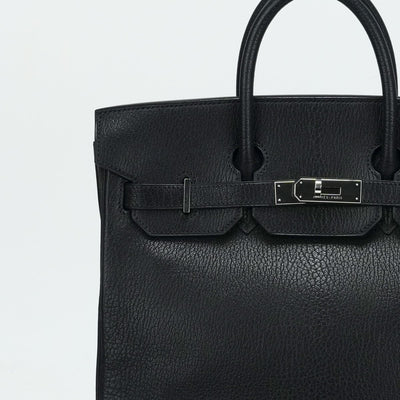 HERMES 爱马仕 Haut a courroies 32 Haut a courroies 32 袋，手提袋，雪花，海军，蓝色，银色配件