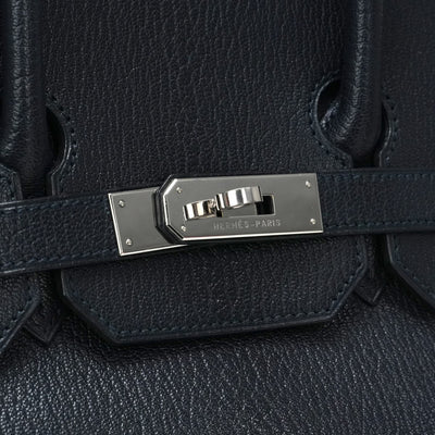 HERMES 爱马仕 Haut a courroies 32 Haut a courroies 32 袋，手提袋，雪花，海军，蓝色，银色配件