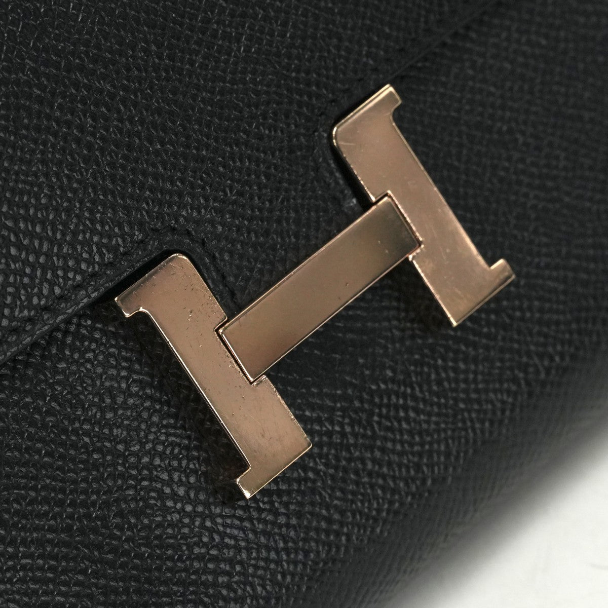 HERMES HERMES Constance long Constance long Wallet Long Wallet Epson Noir Black Rose Gold Hardware Pink Gold Hardware Vaugh Epson