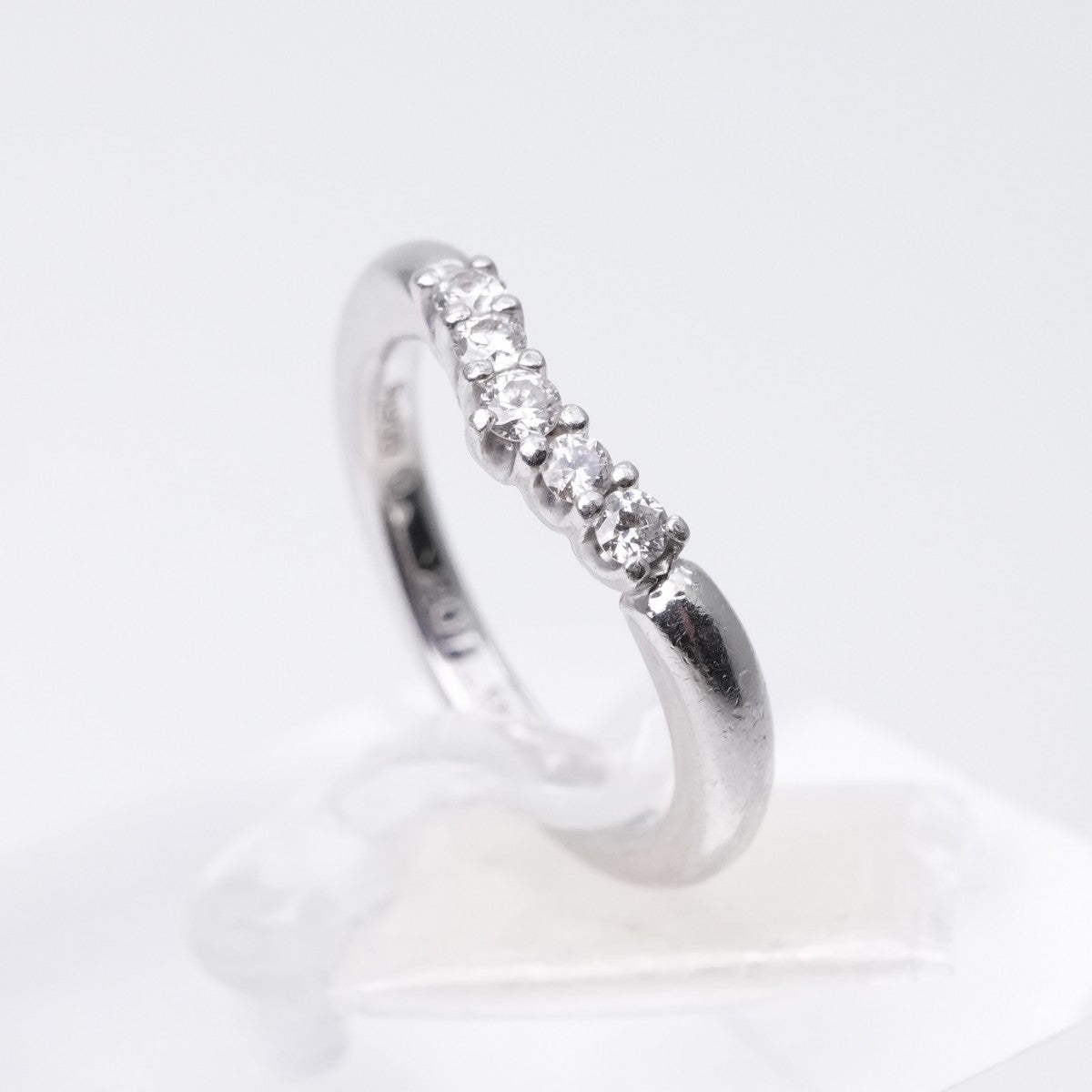 DIAMOND SHIRAISHI DIAMOND SHIRAISHI Ring Pt900 Silver Platinum Wedding Ring Diamond