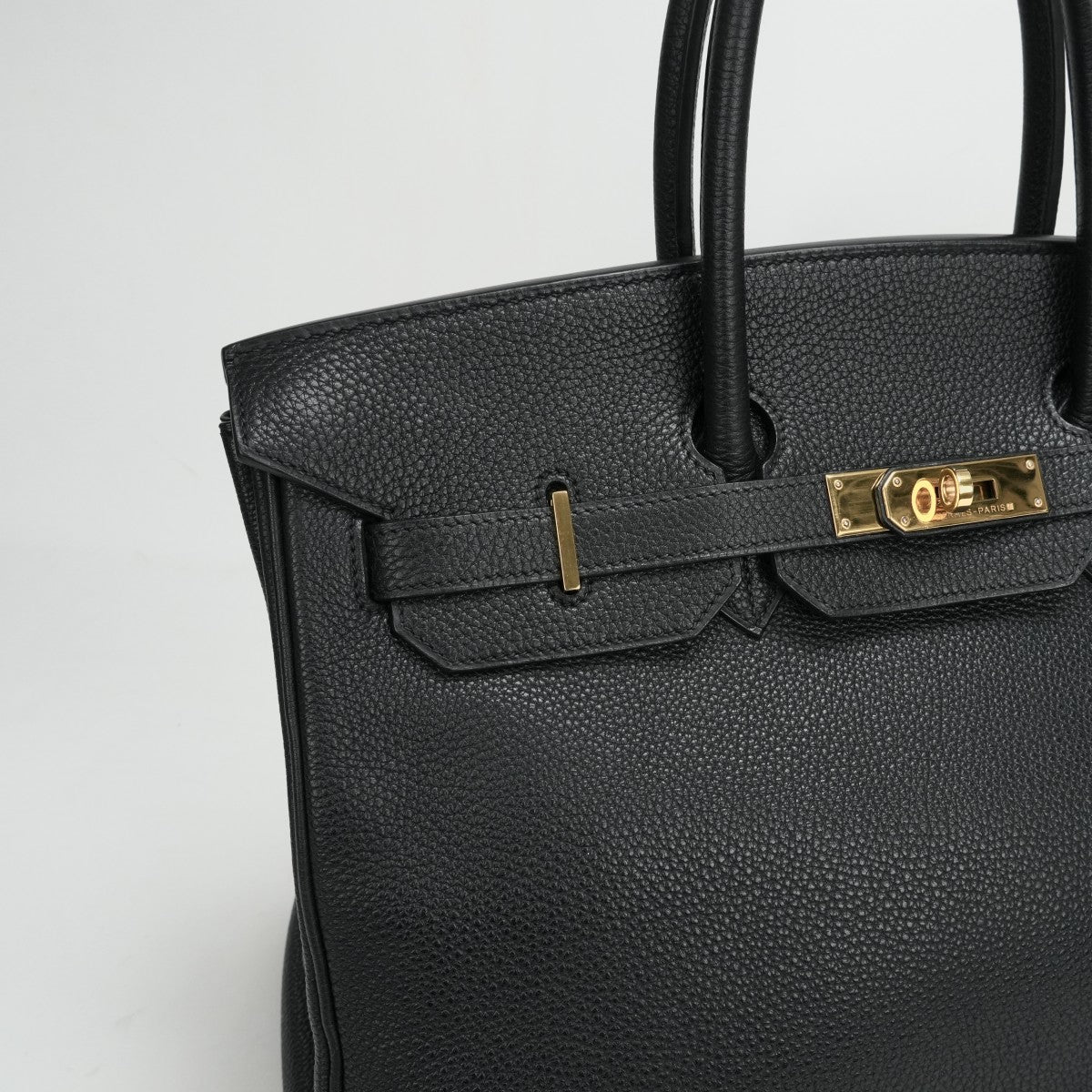 HERMES 헤르메스 Birkin 35 Birkin 35 토트 백 토고 누아 블랙 골드 하드웨어