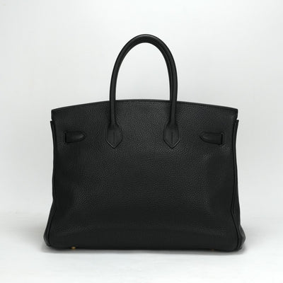 HERMES 爱马仕 Birkin 35 Birkin 35 手提袋多哥黑金硬件