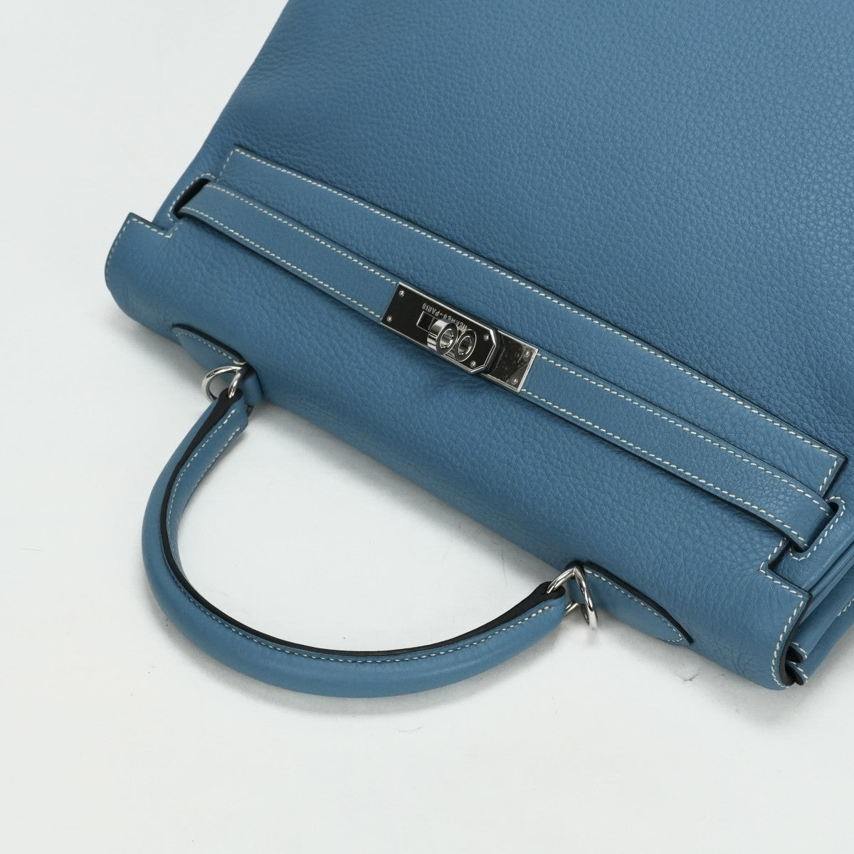 HERMES HERMES Kelly 35 Kelly 35 Bag, tote bag, shoulder bag, togo, blue jean, blue, blue, silver hardware