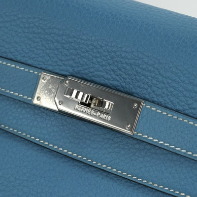 HERMES HERMES Kelly 35 Kelly 35 Bag, tote bag, shoulder bag, togo, blue jean, blue, blue, silver hardware