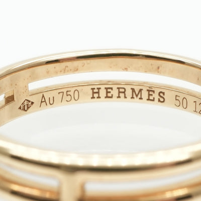 HERMES HERMES Wedding Ring Arianne Ring 750PG Pink Gold Wedding Ring Marriage Ring Pair Ring Pink Gold