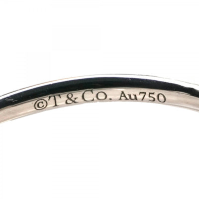 Tiffany & Co. Tiffany＆Co。电线环T线18K白金T形环750WG银色白金