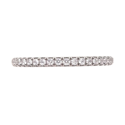 HARRY WINSTON Harry Winston Micro Pave Bundle Ring (Small) Half Half Half Eternity Eternity ring 클래식 다이아몬드 번들 링 링 PT950 Silver Diamond Ring Wedding Ring Platinum