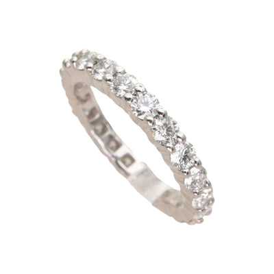 HARRY WINSTON HARRY WINSTON Round Cut Prong Set Ring Round Cut Prong Set Ring Classic Diamond Band Ring Ring Pt950 Full Eternity Ring Platinum