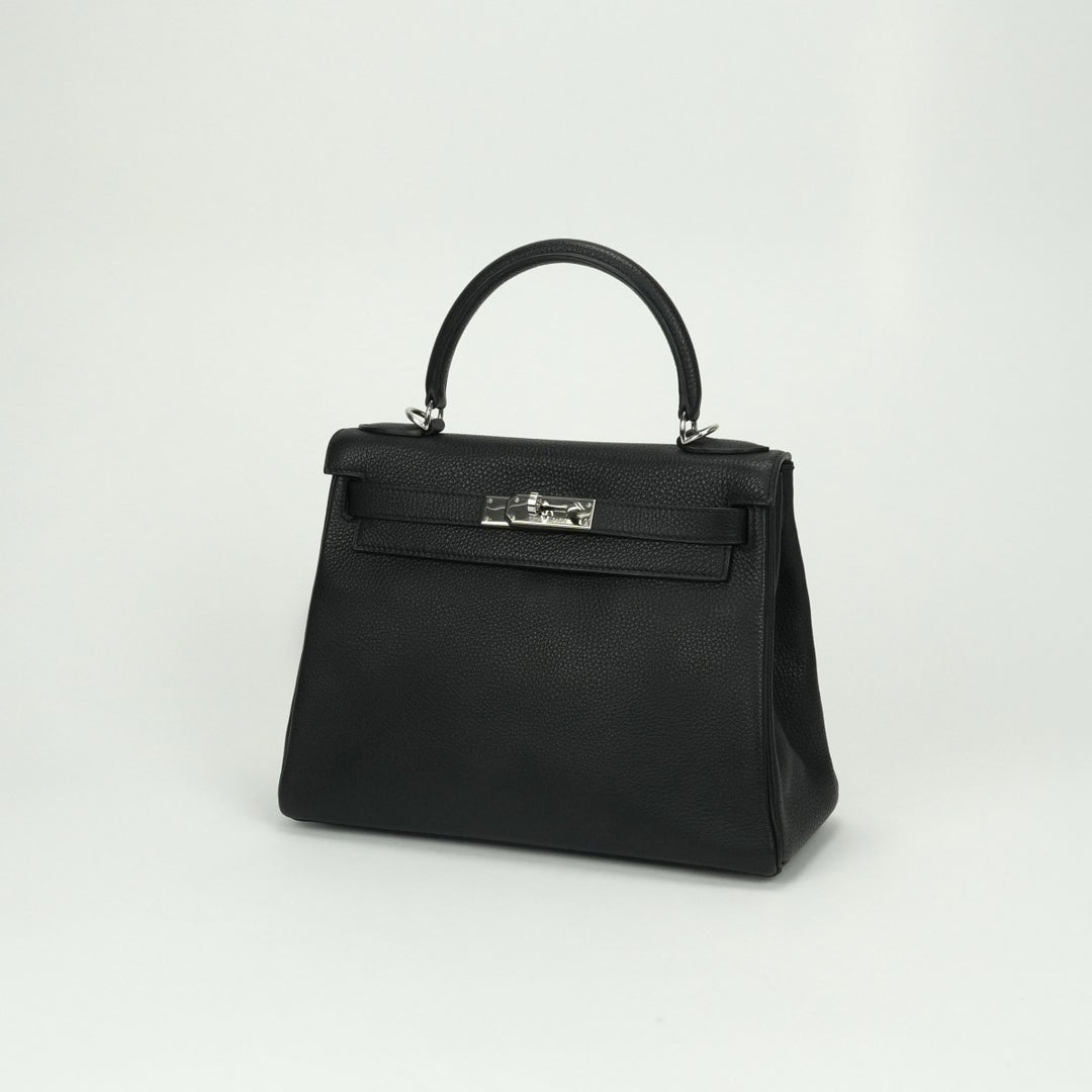 エルメス HERMES ケリー28 ケリー 28 バッグ トートバッグ ショルダーバッグ トゴ ノワール　noir ブラック Black 黒 シルバー金具 エルメス HERMES ケリー28 ケリー 28 バッグ トートバッグ トゴ