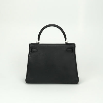 エルメス HERMES ケリー28 ケリー 28 バッグ トートバッグ トゴ ノワール noir ブラック black 黒 シルバー金具 ケリー28 トートバッグ ショルダーバッグ 内縫い