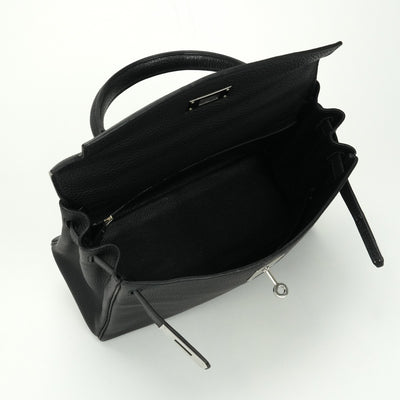 エルメス HERMES ケリー28 ケリー 28 バッグ トートバッグ トゴ ノワール noir ブラック black 黒 シルバー金具 ケリー28 トートバッグ ショルダーバッグ 内縫い