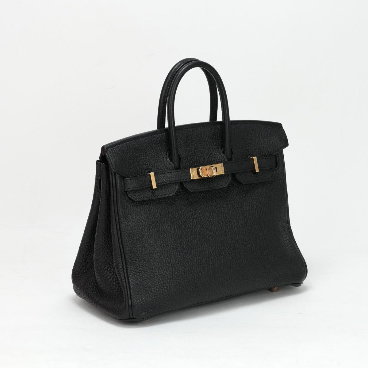 HERMES HERMES Birkin 25 Birkin 25 Bag, Tote Bag, Togo, Noir, Black, Rose Gold Hardware, Pink Gold Hardware