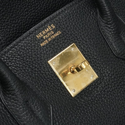エルメス HERMES バーキン35 バーキン 35 バッグ トートバッグ トゴ ノワール ブラック 黒 ゴールド金具