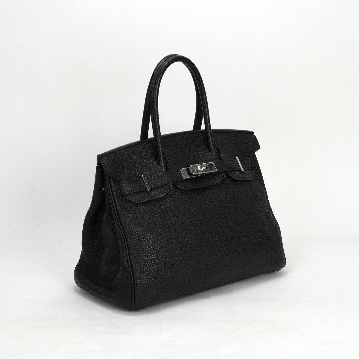 HERMES 헤르메스 Birkin 30 Birkin 30 토트 백 토고 누아 블랙 실버 하드웨어