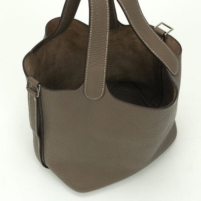 エルメス HERMES ピコタンPM ピコタン PM ピコタン18 バッグ トートバッグ トリヨンクレマンス エトゥープ Etoupe グレー gray シルバー金具 ハンドバッグ