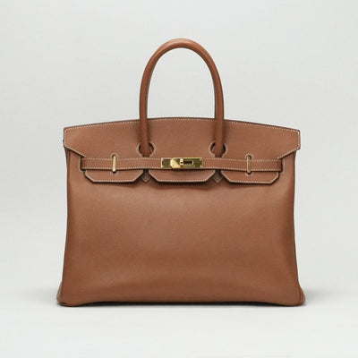 HERMES 헤르메스 Birkin 35 Birkin 35 가방 토트 백 kushbell 골드 브라운 골드 피팅