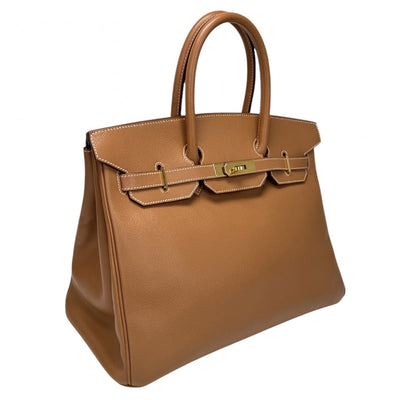 HERMES HERMES Birkin 35 Birkin 35 Bag Tote Bag Kushbell Gold Brown Gold Fittings