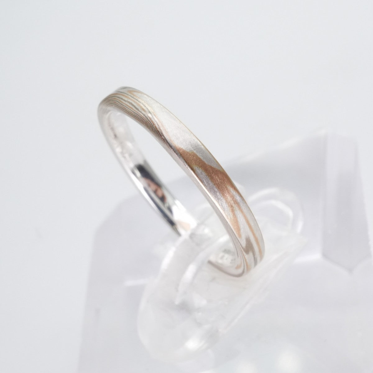 Mokumeganeya/Mokumeganeya MOKUMEGANEYA Mokumegane Ring SV/k18 Silver Wedding Ring Marriage Pair Ring