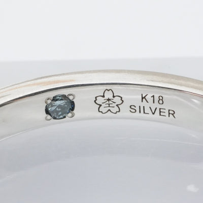 Mokumeganeya/Mokumeganeya MOKUMEGANEYA Mokumegane Ring SV/k18 Silver Wedding Ring Marriage Pair Ring