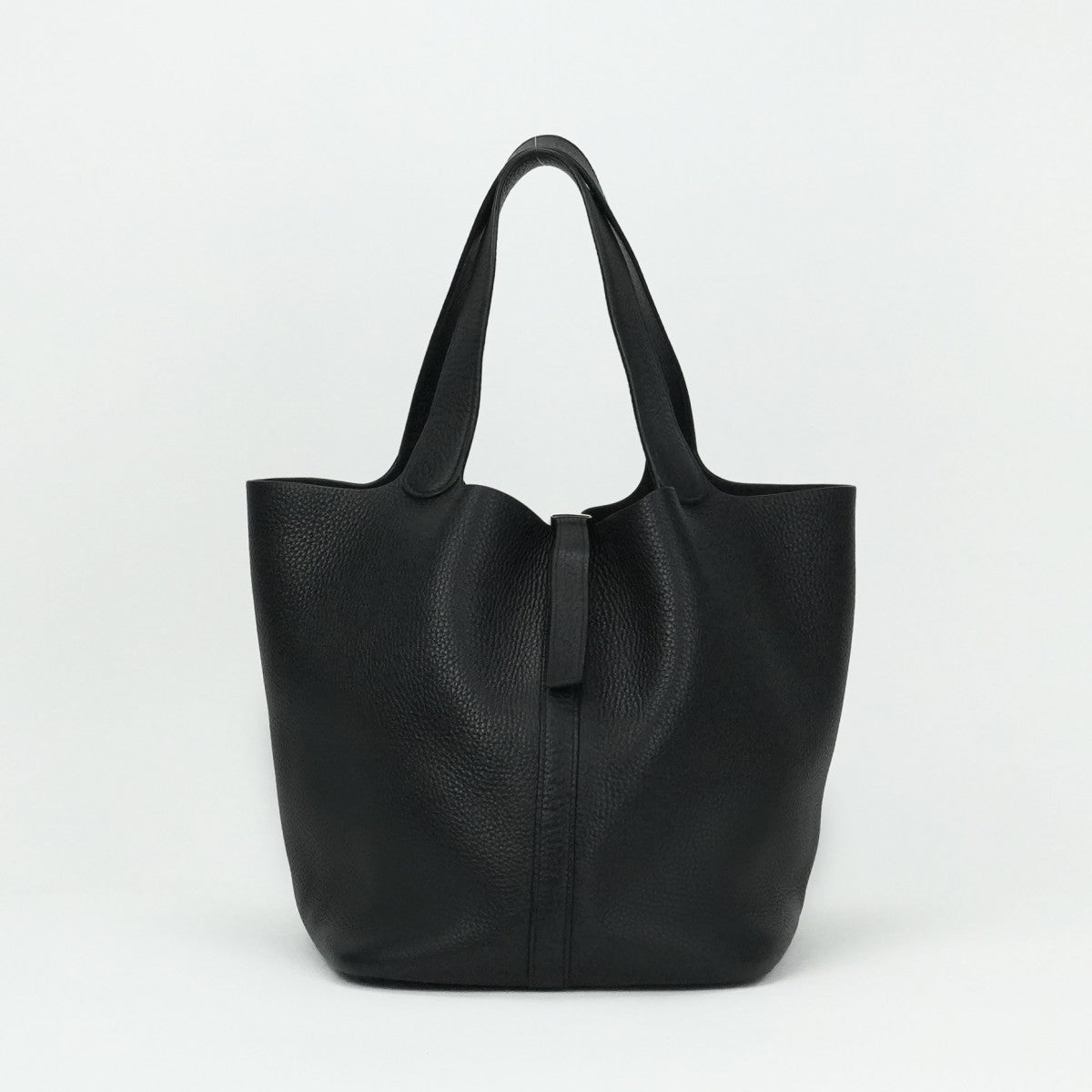 HERMES HERMES Picotin GM Picotin GM Picotin 26 Tote bag Toryon Clemence Noir Black Silver Metal fittings