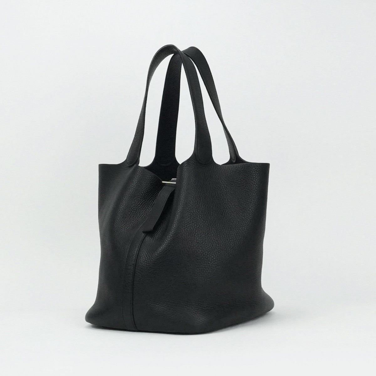 HERMES HERMES Picotin GM Picotin GM Picotin 26 Tote bag Toryon Clemence Noir Black Silver Metal fittings