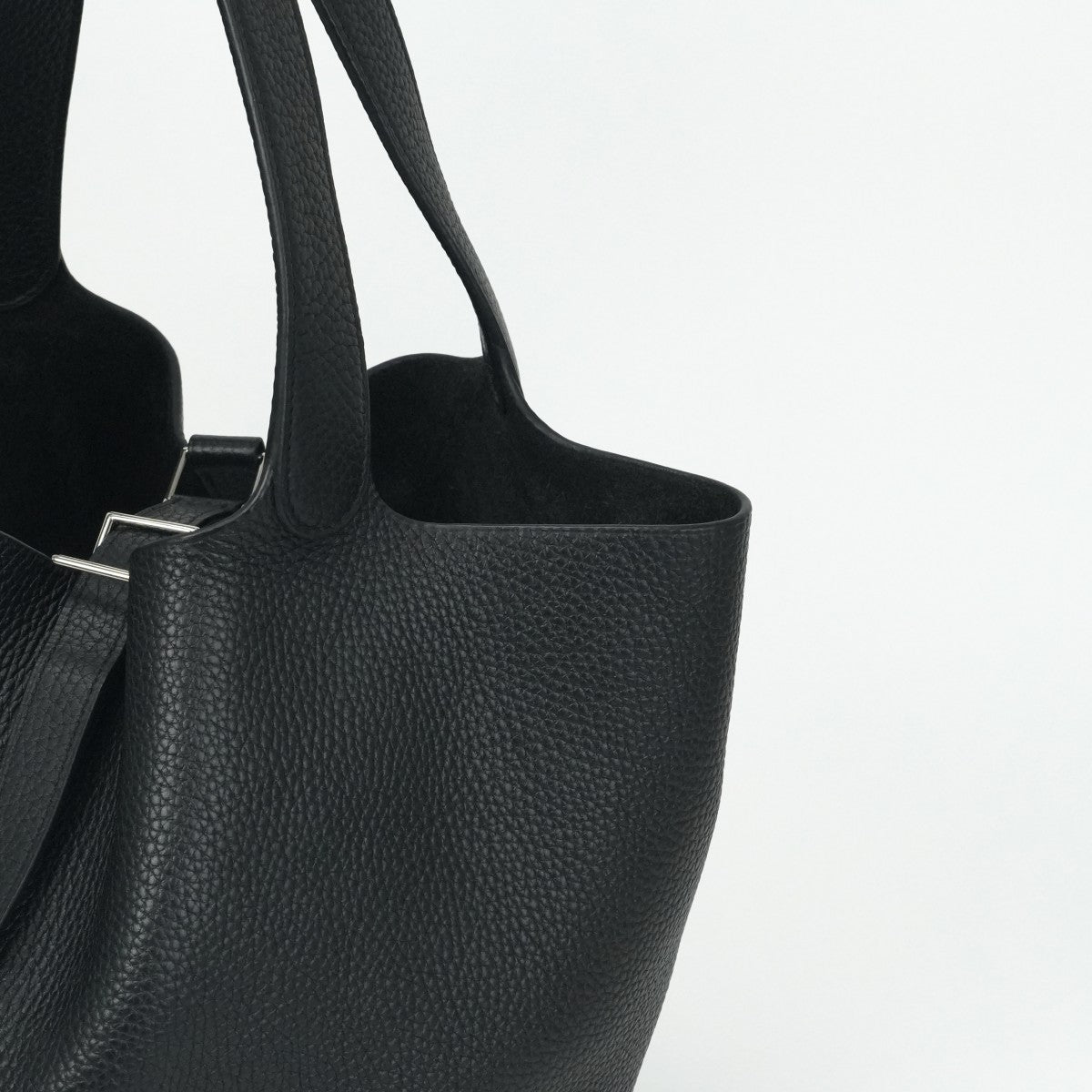 HERMES HERMES Picotin GM Picotin GM Picotin lock GM Picotin 26 Tote bag Toryon Clemence Noir Black Silver Metal fittings