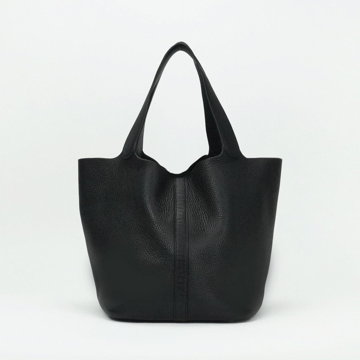 HERMES HERMES Picotin GM Picotin GM Picotin 26 Tote bag Toryon Clemence Noir Black Silver Metal fittings