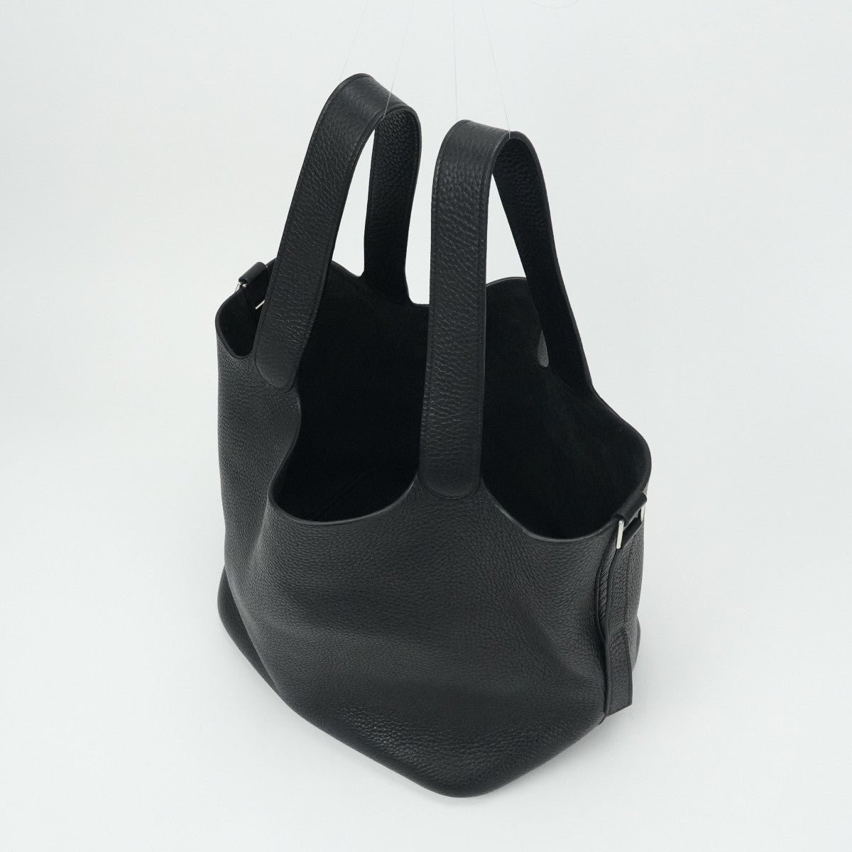 HERMES HERMES Picotin GM Picotin GM Picotin 26 Tote bag Toryon Clemence Noir Black Silver Metal fittings